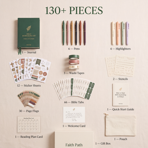Bible-Journaling-Set – Komplettes 130-teiliges Set