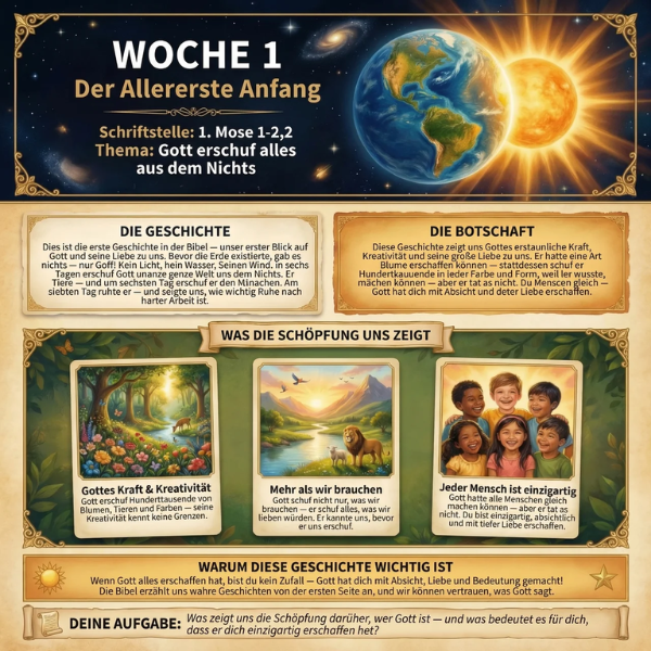 Systematische Theologie: 52-Wochen-Arbeitsbuch für Kinder