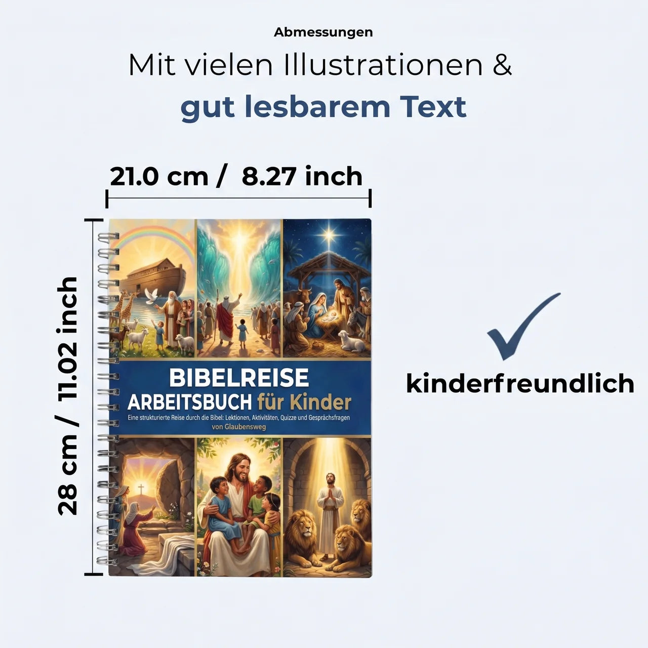 Bibelreise: 52-Wochen-Arbeitsbuch für Kinder