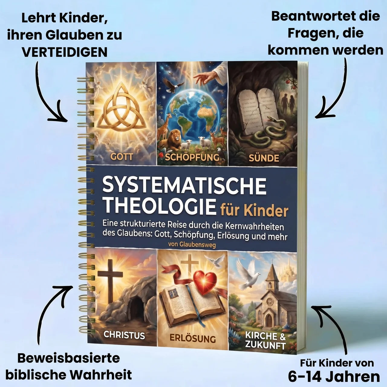 Systematische Theologie: 52-Wochen-Arbeitsbuch für Kinder