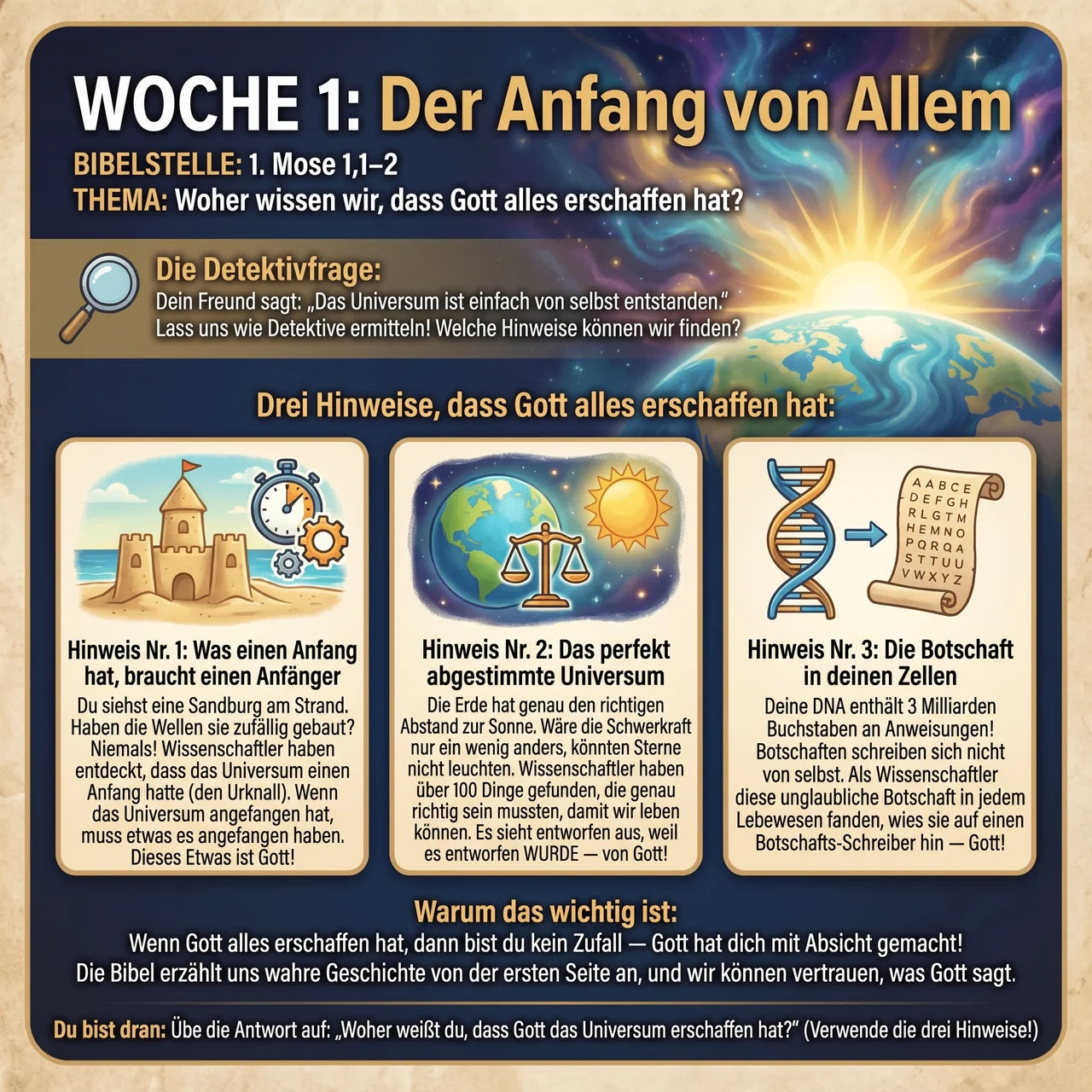 Systematische Theologie: 52-Wochen-Arbeitsbuch für Kinder