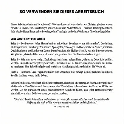 Systematische Theologie: 52-Wochen-Arbeitsbuch für Erwachsene